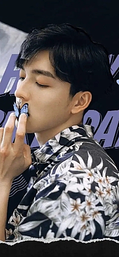时尚风明星生日应援长图