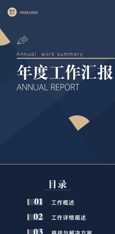 个人年度工作总结汇报长图