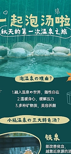 旅游温泉度假酒店民宿营销广告长图海报