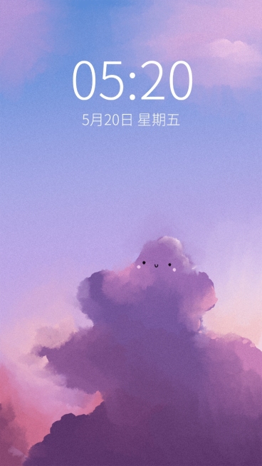 日系清新可爱天空可爱手绘手机壁纸预览效果