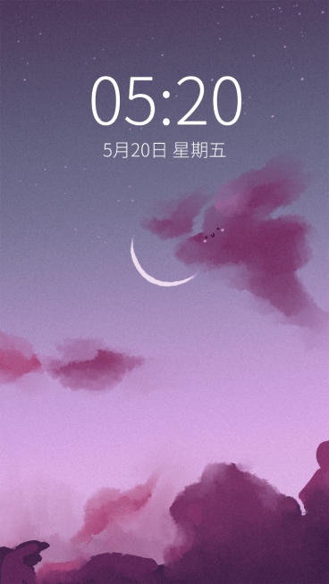 日系清新可爱天空可爱手绘手机壁纸预览效果