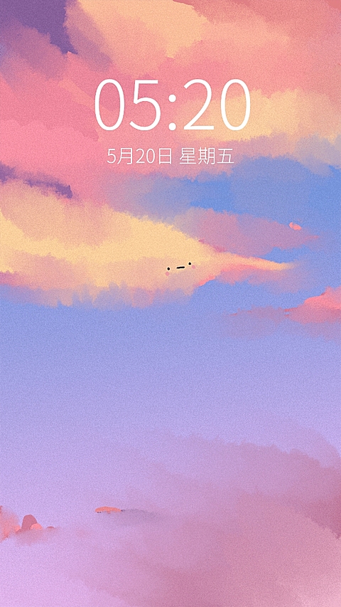 日系清新可爱天空可爱手绘手机壁纸