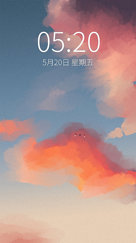 日系清新可爱天空可爱手绘手机壁纸