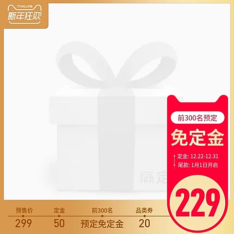 新年狂欢预售主图图标