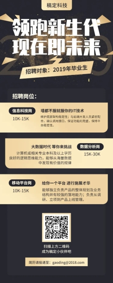 领跑新生代招聘长图预览效果