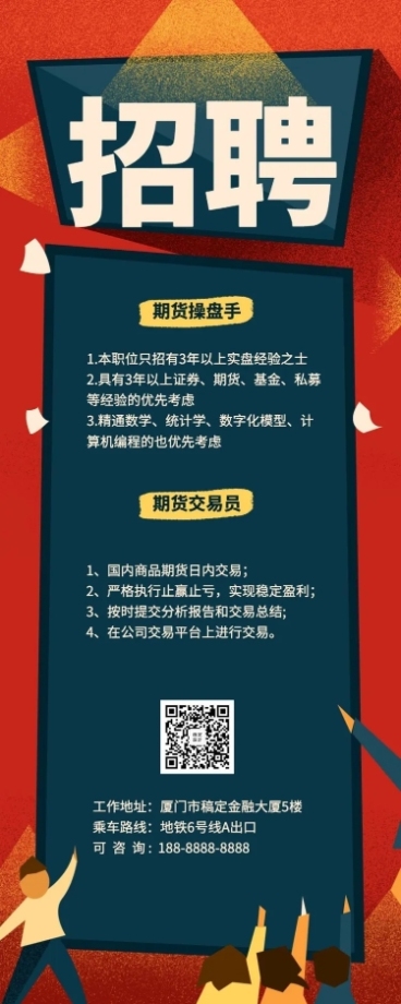 期货操盘手招聘长图预览效果