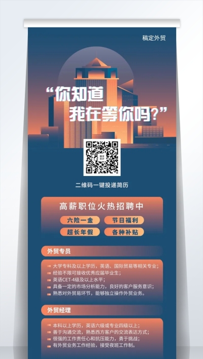 你知道我在等你吗招聘易拉宝