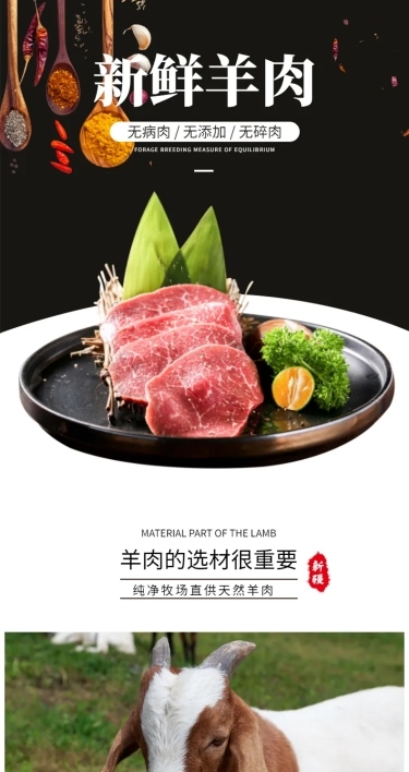 食品生鲜肉类羊肉详情页