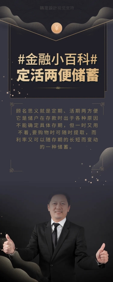 点击进入编辑 商务金融银行储蓄百科知识海报预览效果