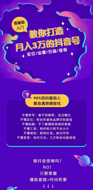教你打造月入3万的抖音号课程详情页