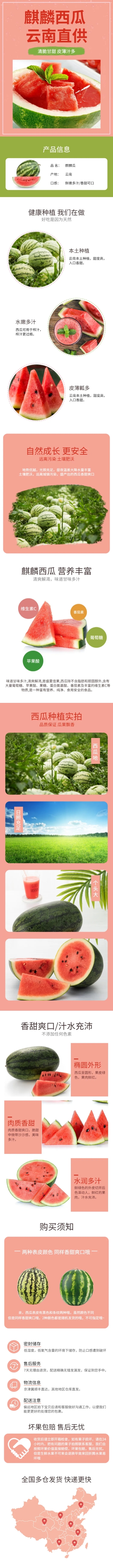 食品生鲜水果西瓜详情页预览效果