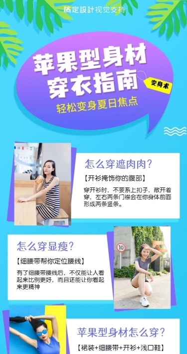 时尚炫丽穿衣指南知识百科海报