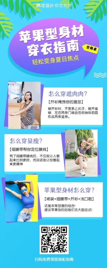 时尚炫丽穿衣指南知识百科海报