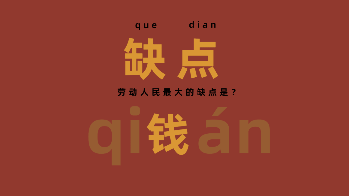 劳动节趣味打工人电脑大字壁纸预览效果