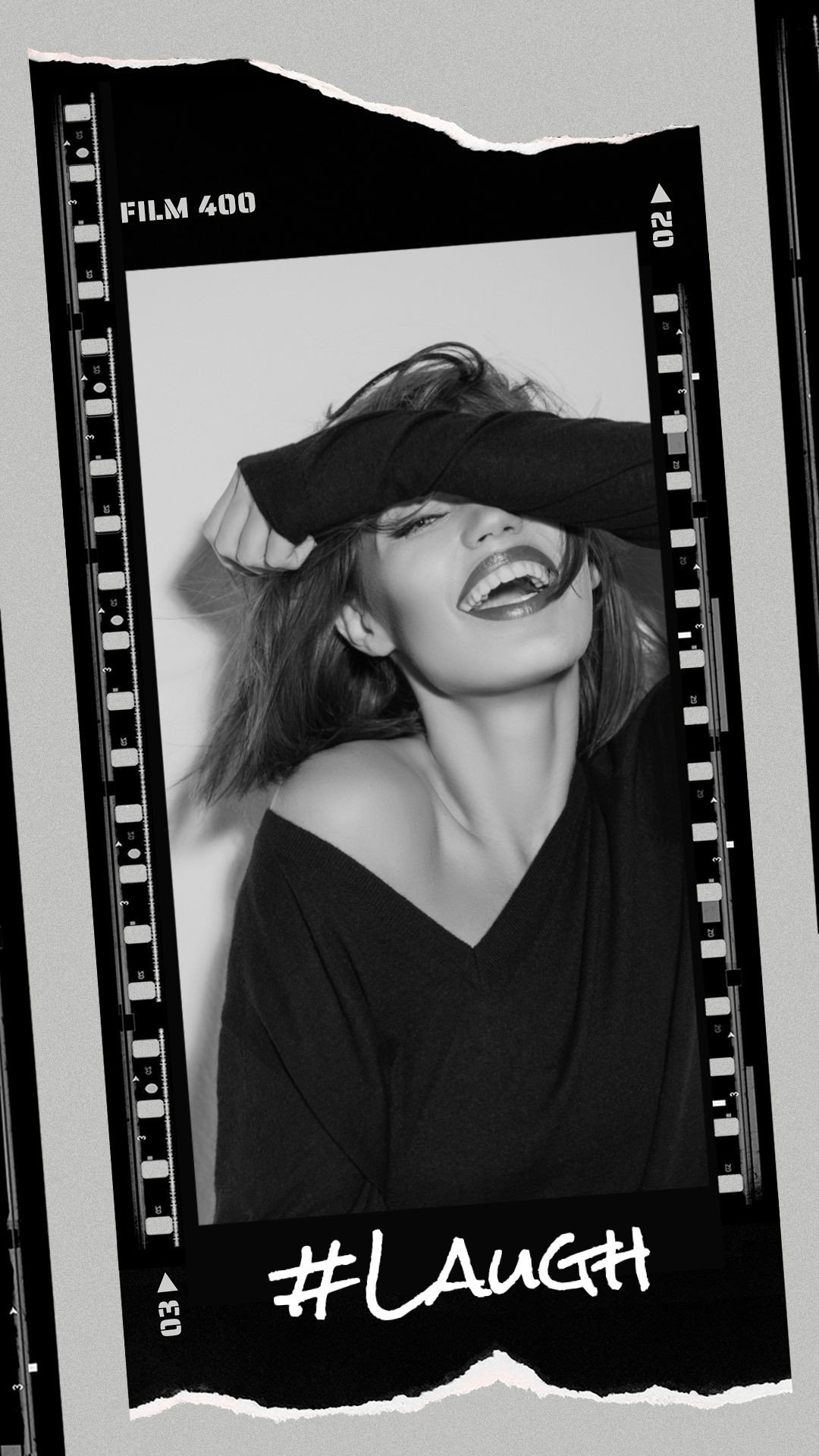 Simple Film Style Laugh Girl Instagram Story