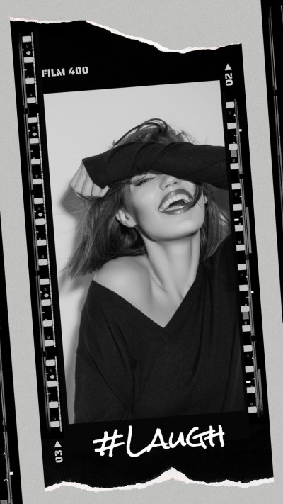Simple Film Style Laugh Girl Instagram Story