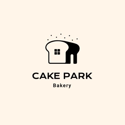 Black Bread Element Bakery Pastry Shop Logo