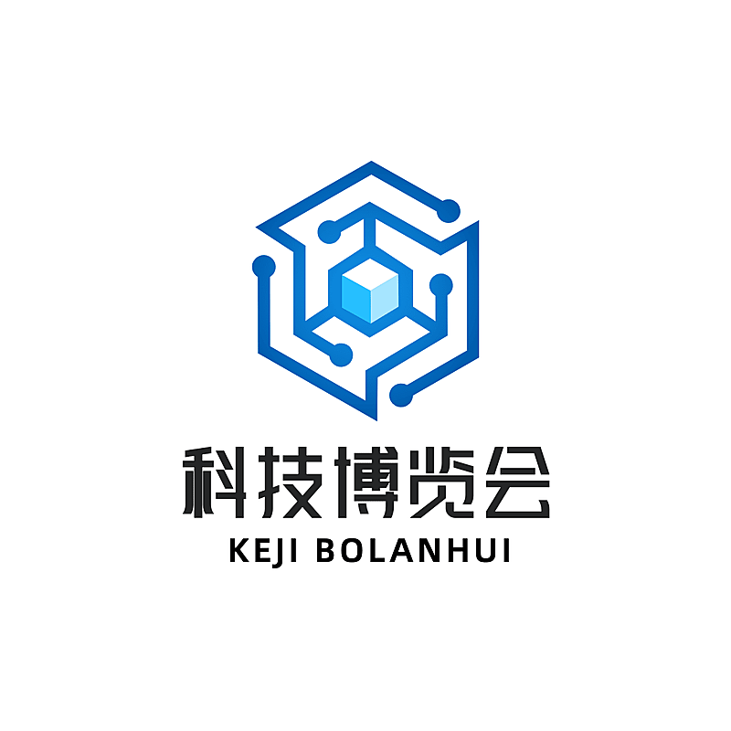 企业互联网科技会展服务科技感logo