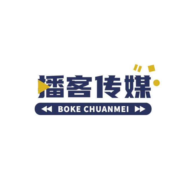 广播播客传媒logo设计预览效果