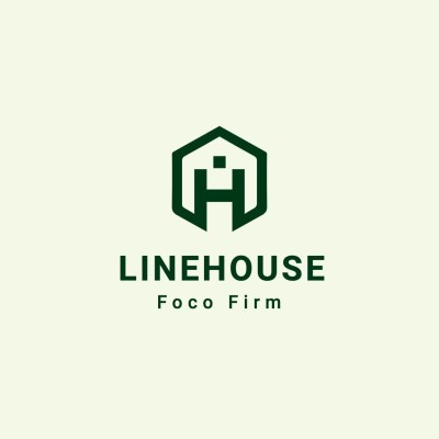 Green Color Geometry Real Estate Agency Company Logo