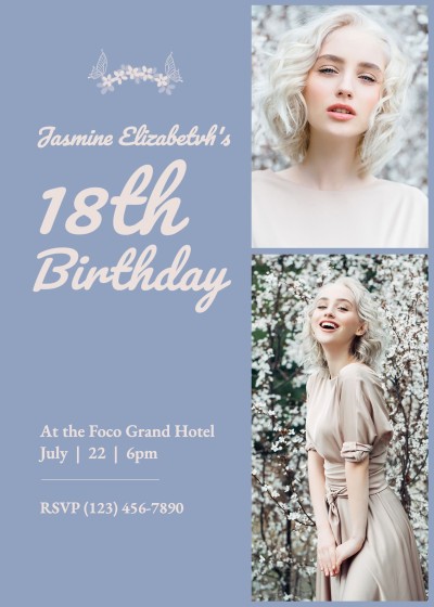 18th birthday party invitation 