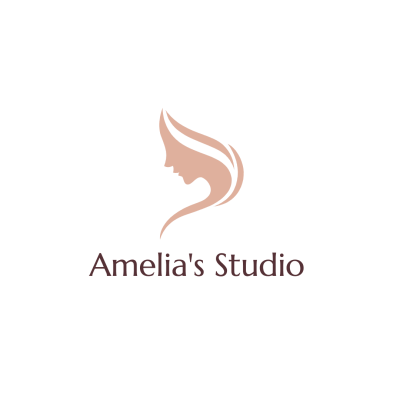 Color Block Hair Salon Barber Shop Beauty Studio Logo