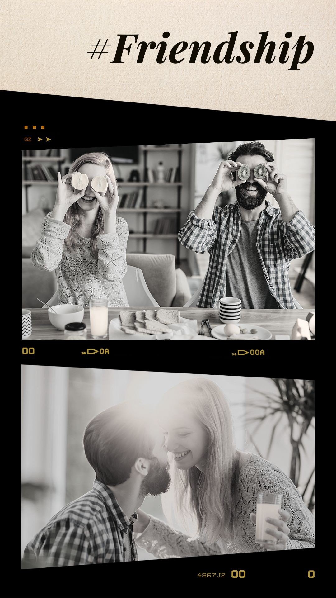 Simple Film Style Filter Element Friendship Instagram Story