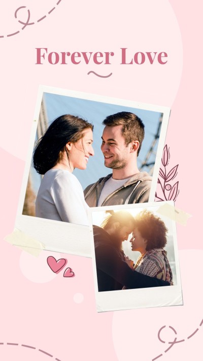 Siimple Polaroid Style Couple Sunlight Memory Instagram Story
