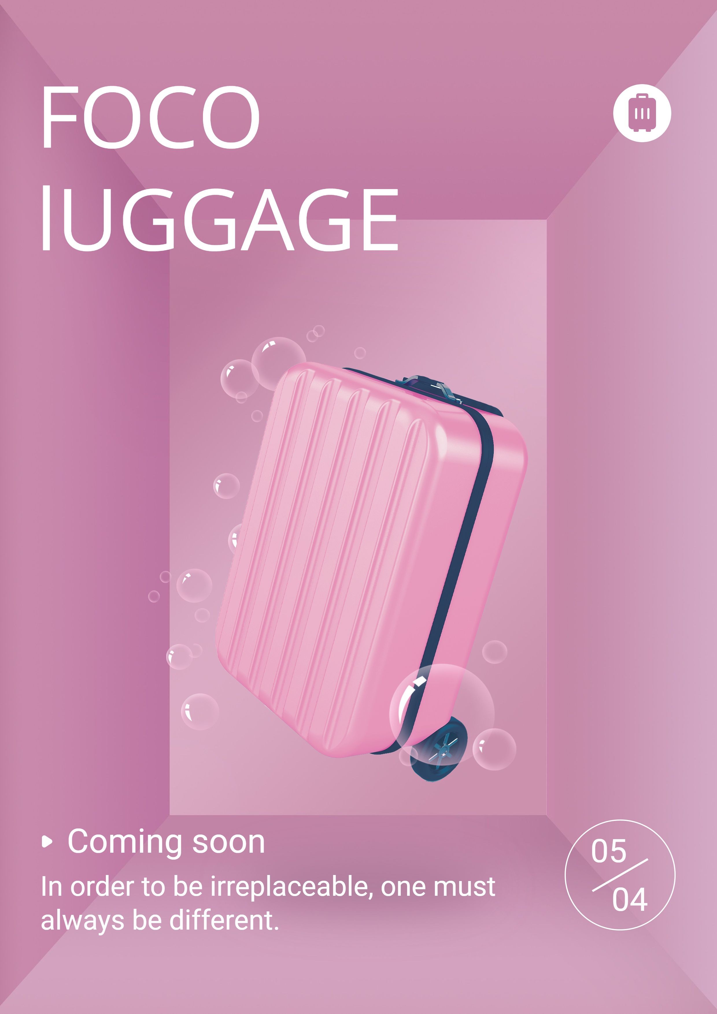 Travel Luggage Product Promotion Advertising Poster