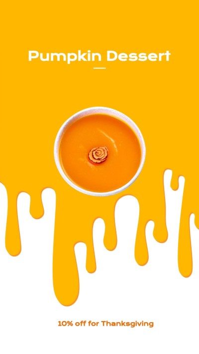 Simple Pumpkin Desserts Thanksgiving Sale Ecommerce Story