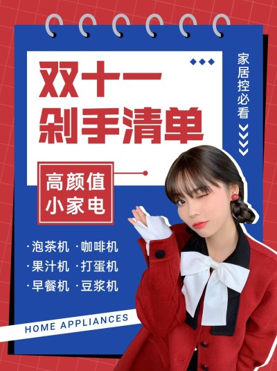 双十一省钱购物清单小红书配图