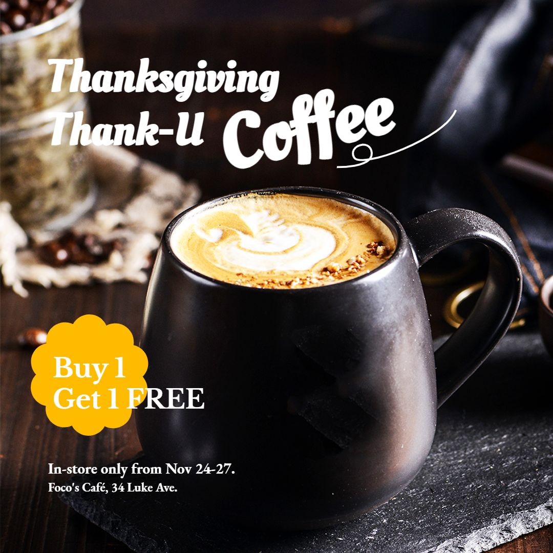 Simple Thanksgiving Coffee Promotion Holiday Sale Ecommerce Product Image预览效果