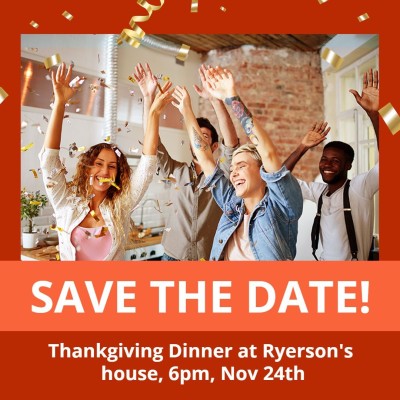 Simple Thanksgiving Family Dinner Invitation Instagram Post