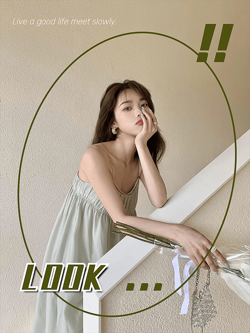 Ootd出游穿搭攻略简约风plog模板