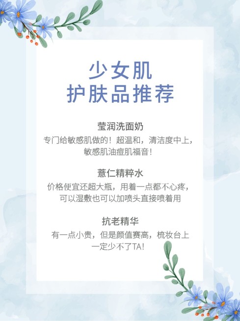 简约文艺美妆攻略小红书封面配图预览效果