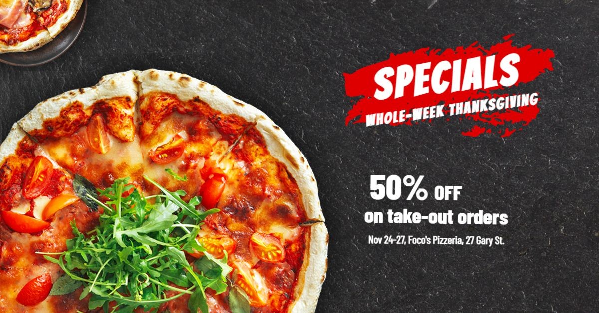 Thanksgiving Specials Dinner Food Promotion Poster Simple Fashion Style Ecommerce Banner