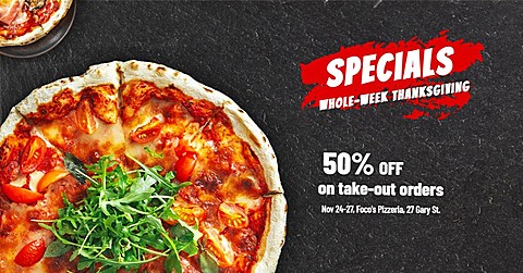 Thanksgiving Specials Dinner Food Promotion Poster Simple Fashion Style Ecommerce Banner