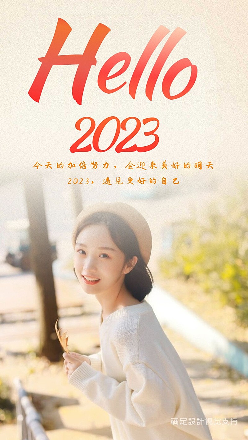 新年文艺清新海报