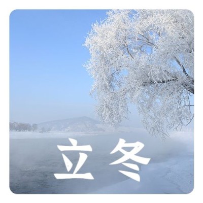 立冬节气日签样式实景公众号次图
