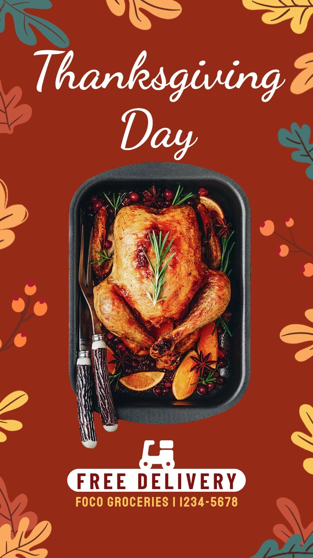 Thanksgiving Delicacy Delivery Promotion Ecommerce Story预览效果