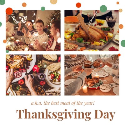 Creative Thanksgiving Family Group Celebrate Record Instagram Post