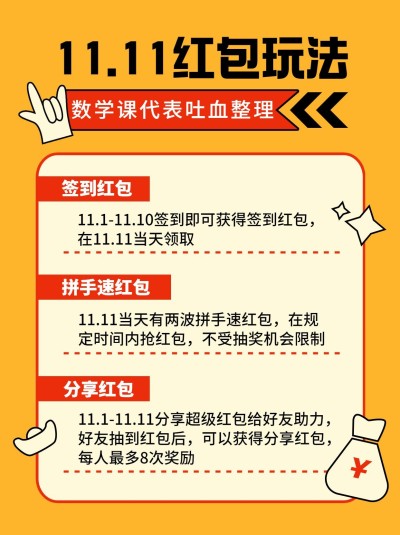 双十一大促购物攻略简约小红书配图