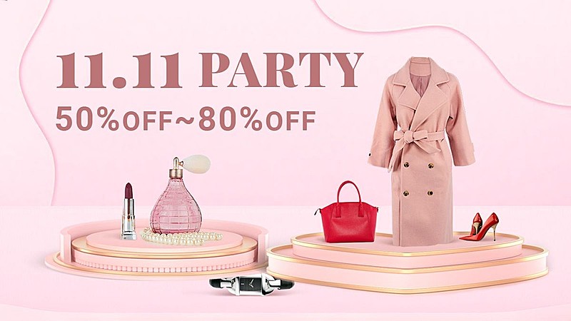 双11服装女装跨境电商海报banner