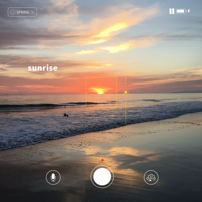 夏天日出相机模拟简约风plog模板预览效果