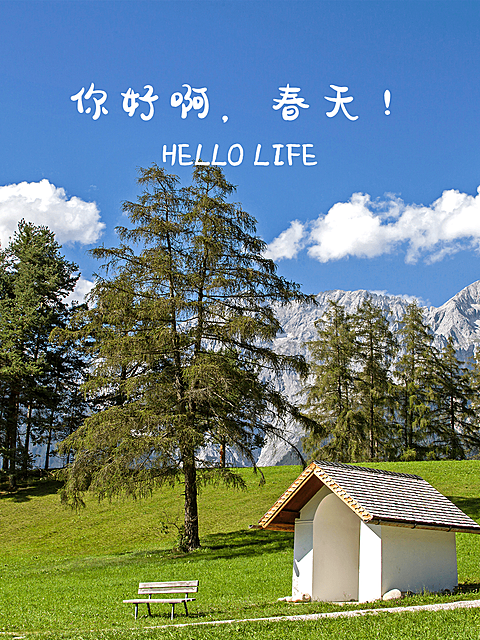 天空/云朵风景记录简约风plog模板
