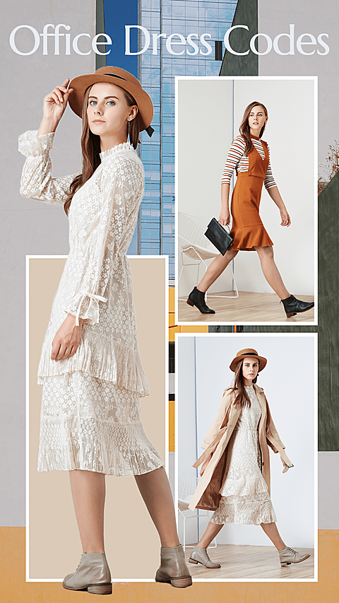 Literary Style Women's Wear Office Dress New Arrival Ecommerce Story