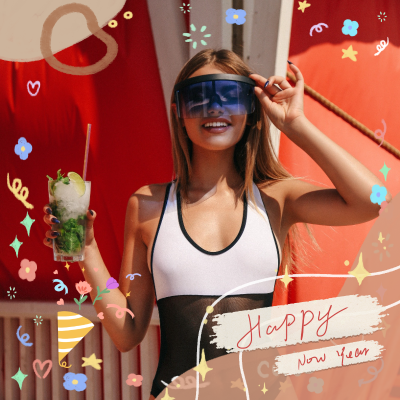 Pasteup New Year Mark Template