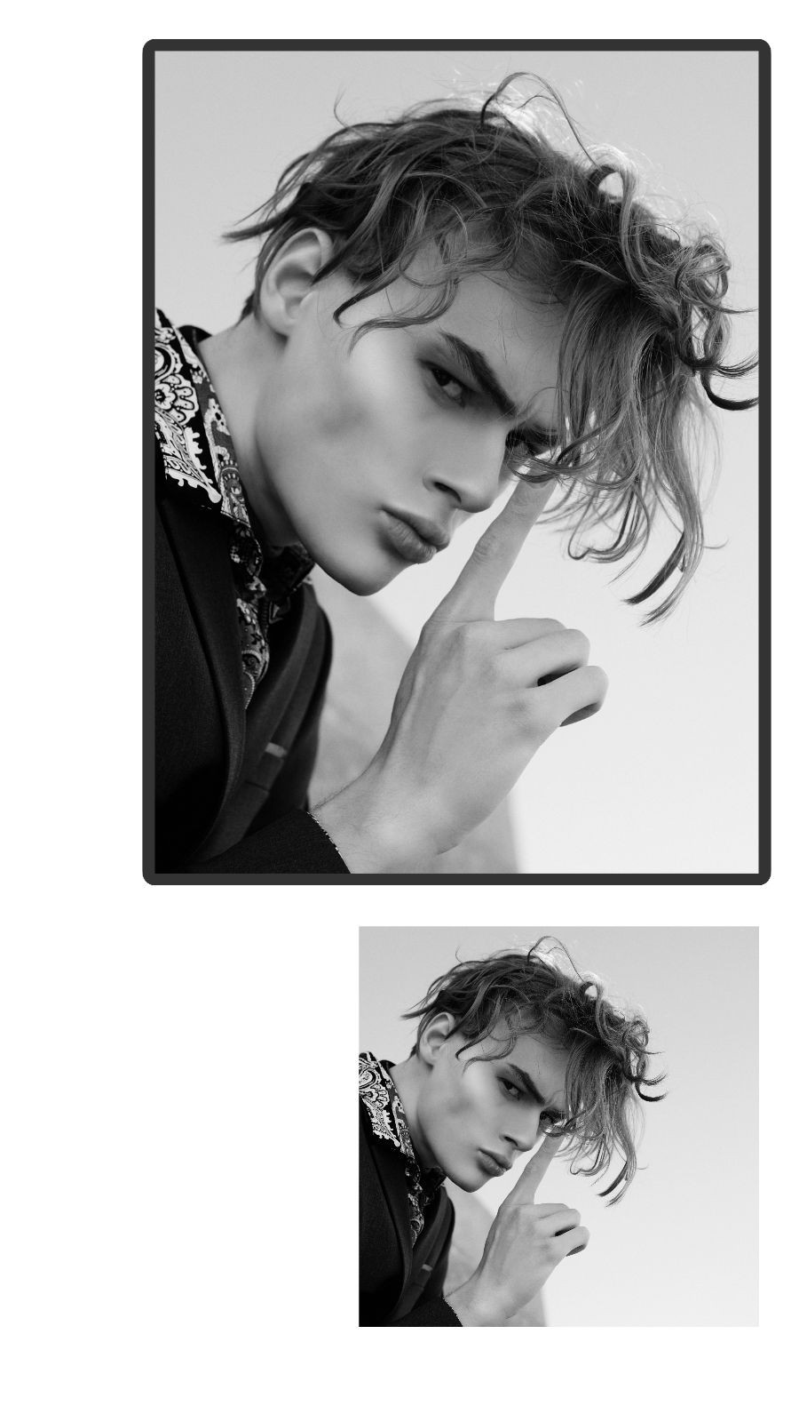 Female Seaside Aesthetic Photos Puzzle Simple Fashion Style Polaroid Simulation Instagram Story预览效果