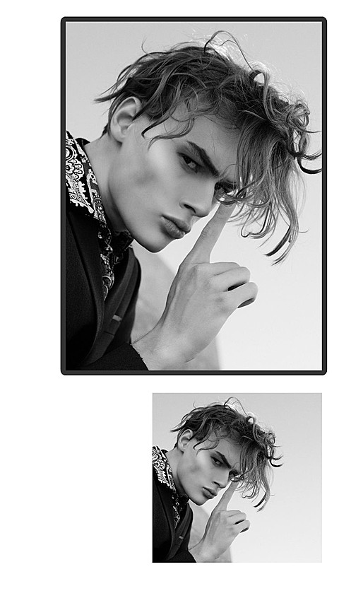 Female Seaside Aesthetic Photos Puzzle Simple Fashion Style Polaroid Simulation Instagram Story