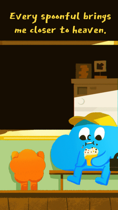 Cartoon Characters Ice Cream Text Instagram Story video